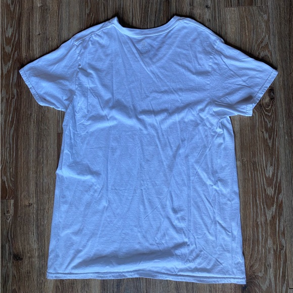 Goldtoe V-Neck White Blank T-Shirt - Picture 5 of 5